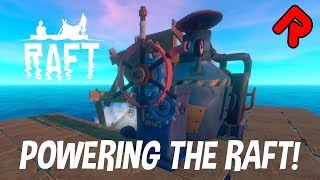 BUILDING AN ENGINE to sail to Balboa Island  RAFT First Chapter gameplay ep 3 [upl. by Sukhum550]