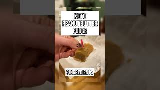 3Ingredient EASY Keto Peanut Butter Fudge  Low Carb Diabetic Dessert Recipe shorts [upl. by Darian]