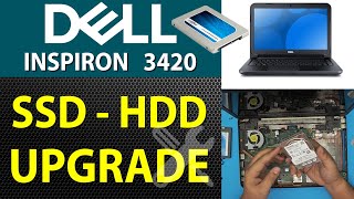 Dell Inspiron 3420 P22g SSD HDD Upgrade 💻 [upl. by Ttelrahc]