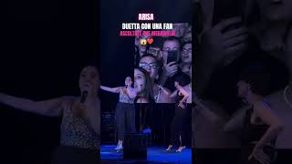 ARISA fa salire sul PALCO una FAN e succede questo🎤 trending viralvideo musica live perte [upl. by Annoynek76]