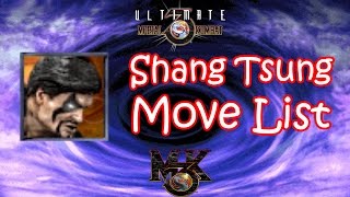 UMK3  MK3  Shang Tsung Move List [upl. by Willa]