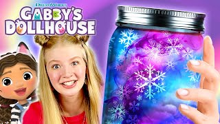 Snow Storms amp Rainbows Make Weather in a JAR 🌨️🫙  GABBYS DOLLHOUSE [upl. by Einnoc]