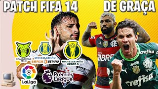 FIFA 14 PATCH BRASILERÃO A B E C  TUTORIAL COMPLETO PC FRACO [upl. by Nollid]