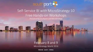 SelfService BI with MicroStrategy 10 MicroStrategy World 2016 Workshop Overview [upl. by Lizzie]