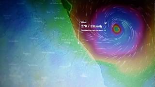 Hurricane Katia Warnings to Mexico  Max Wind speed 70 Km  Hr [upl. by Aidiruy]