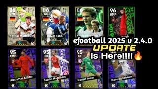 eFootball 2025 v 240 Update is here🔥🔥🔥 [upl. by Ydissak]