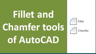 Fillet and chamfer commands of AutoCAD with all subcommands [upl. by Other335]