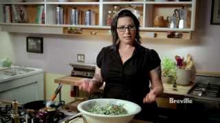 Breville Presents quotMake It Veganquot Quinoa Caesar Salad Isa Chandra Moskowitz [upl. by Horlacher682]