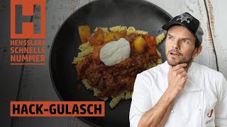 Schnelles HackGulasch Rezept von Steffen Henssler [upl. by Yauqaj]