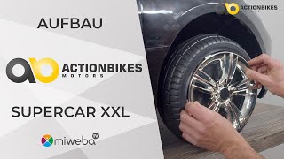 Aufbau Video  Kinder Elektroauto Supercar XXL  Montage Anleitung  Actionbikes Motors [upl. by Gussie]