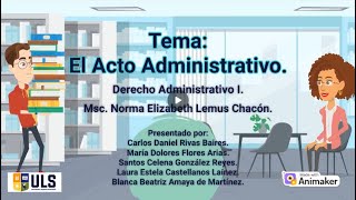 EL ACTO ADMINISTRATIVO [upl. by Nayarb]