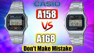 Casio A158 Vs A168  Which One Should You Choose [upl. by Attekram472]