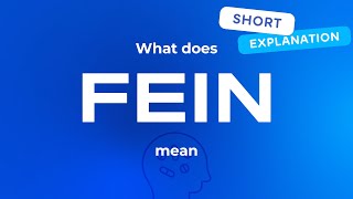 What does fein mean [upl. by Suravat]