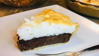 CHOCOLATE PIE RECIPE [upl. by Elletnahc]