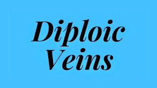 DIPLOIC VEINS scalp anatomy [upl. by Etnoed797]