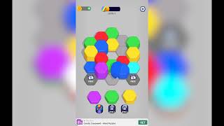 Hexa Sort by Lion StudiosGameplay Walkthrough Level 1 to 5 AndriodiOS [upl. by Ytissahc]