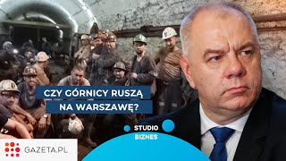 Górnicy protestują pod ziemią Czy ruszą na Warszawę Czy rząd oszukał górników  STUDIO BIZNES [upl. by Weingarten]