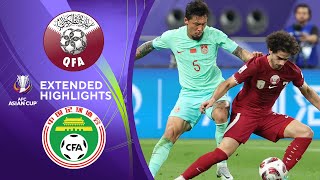 Qatar vs China PR Extended Highlights  AFC Asian Cup  CBS Sports Golazo [upl. by Petr]