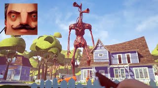 Hello Neighbor Full GAME Longplay Playthrough Gameplay All ways to escape  out of map  Secrets [upl. by Aicilef]