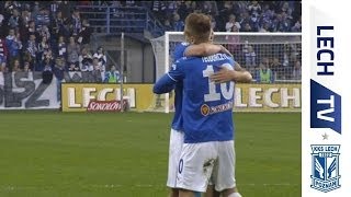 Łukasz Teodorczyk z hat trickiem w meczu Lech Poznań  Jagiellonia Białystok 61 [upl. by Enyr]