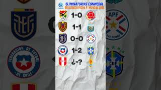 Resultados jornada 9 Eliminatorias Conmebol rumbo al mundial 2026  Resultados eliminatorias hoy [upl. by Vastah2]