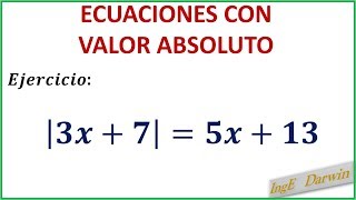 ECUACIONES CON VALOR ABSOLUTO  CLASE 2 [upl. by Ayadahs]