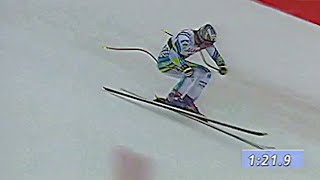 Josef Strobl wins downhill Crans Montana 1998 [upl. by Asle]