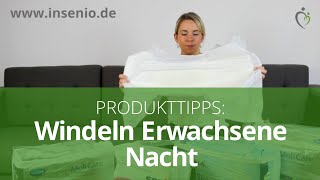 Windeln für Erwachsene Nacht TOP 3 Produktempfehlungen [upl. by Pillihpnhoj]