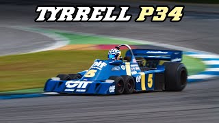 1976 TYRRELL P34  F1 6wheeler DFV V8 in action at Hockenheim 2023 [upl. by Letti]