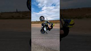 701 husqvarna 🤯 supermotolife motorcycle stunt [upl. by Llerret]