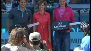 Madrid 09 FINAL Roger v Rafa Trophy Presentation Part 1 [upl. by Peugia378]