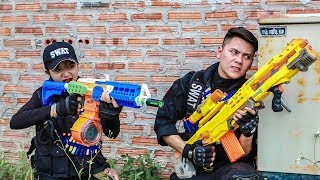 Nerf Guns War  SWAT Men Of TTNerf Team Special Attack Ninja Super Boss XX Criminal Dangerous [upl. by Inaflahk]