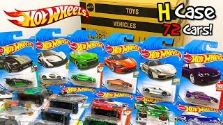 Unboxing Hot Wheels 2018 H Case 72 Car Assortment [upl. by Anatak928]