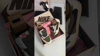 Travis Scott x Air Jordan 1 Retro OG SP Low Reverse OliveMedium Olive nike travisscott jordan [upl. by Aerised972]