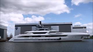 Mega Yacht  Galactica Super Nova  Heesens Largest Yacht Launched [upl. by Euginimod]