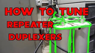 W0EEE Tuning the 2 meter Repeater Duplexers [upl. by Liscomb]