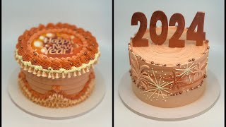 New Years Cake 2024  Happy New Year 2024 [upl. by Asenav113]