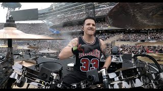 PANTERA celebration Charlie Benante soldier field Aug 9 drum cam becoming and I’m Broken [upl. by Nevs]