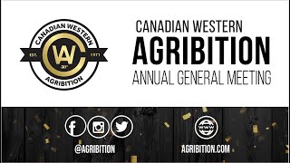 Canadian Western Agribition AGM 2021 Live Stream [upl. by Elinore]