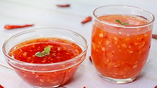 Sweet Chili Sauce Recipe in 2 Ways  Home Made Chili Sauce Recipe  Toasted [upl. by Intosh496]