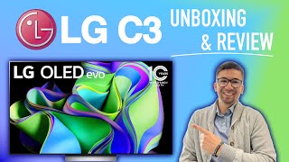 LG C3 OLED 55” 4K Evo TV  Unboxing amp Review [upl. by Repotsirhc]