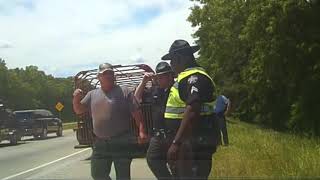 Raw video Dashcam footage shows Sheriff arguing with state trooper [upl. by Yhtnomit]