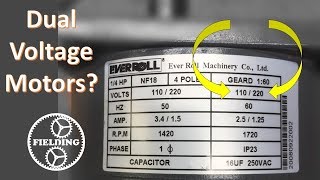 Dual Voltage Motors How They Work And Wiring Them Without The Wire Labels 059 [upl. by Itraa]