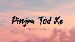 Pinjra Tod Ke lyrics  Simran  Sunidhi Chauhan  LYRICS🖤 sunidhichauhan [upl. by Nedgo359]