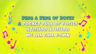 Ring A Ring A Roses  Karaoke  Nursery Rhyme  KiddieOK [upl. by Teloiv745]