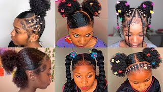 💖💦elegant SLAYED 4C4B HAIRSTYLES  SLAYED EDGES 🩵 💅🏼 🤎 [upl. by Etnovahs]