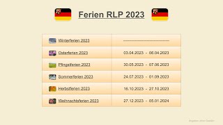 Ferien RLP 2023 [upl. by Frederico23]