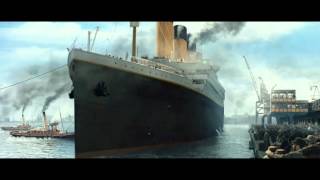 Titanic 3D  The Boat Leaving The Port  Official Clip HD [upl. by Ecyned]