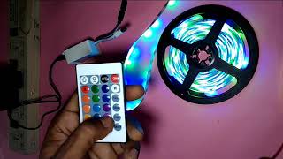 LED Strip Light RGB Controller Installation Guide step by step led strip lights amazon led strip [upl. by Peterman]