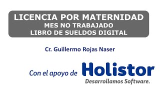 Libro de sueldos digital licencia por maternidad [upl. by Nueoras708]